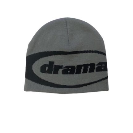 Drama Call Logo Grey/Black Oval Skully