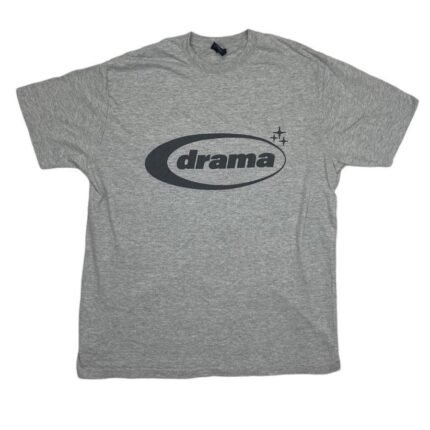 Grey and Black Oval T-shirt - Side Profile