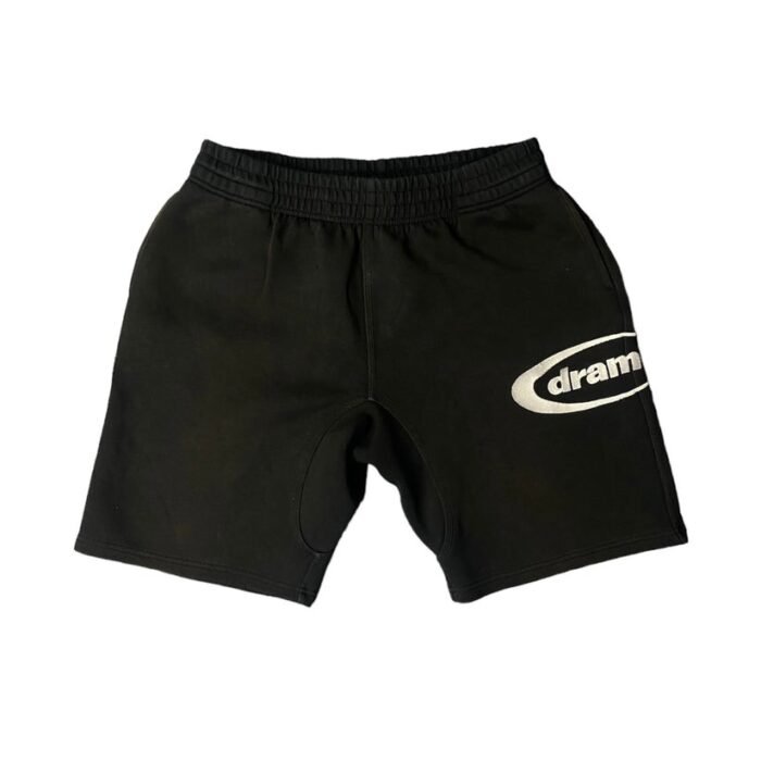 Black Oval Shorts - Side Profile